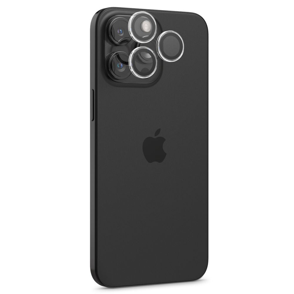 Funda protectora para cámara trasera Spigen GlastR EZ FIT Optik Pro para Apple iPhone 17 Pro Max / 17 Pro, Cristal Templado, Set de 2 piezas, Transparente.