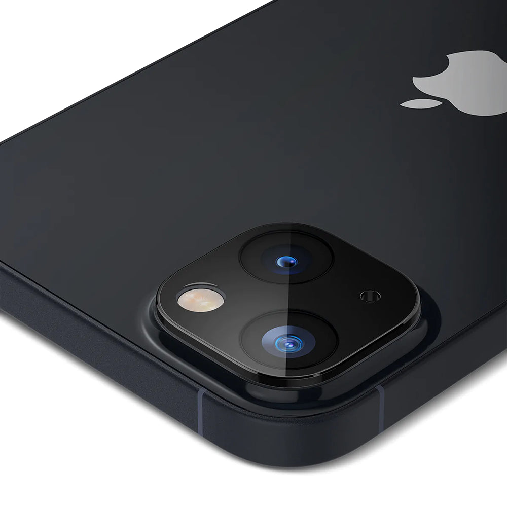 Protector de pantalla para cámara trasera Techsuit para Apple iPhone 14 Plus / 14, vidrio templado, negro