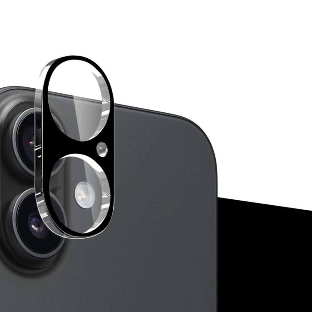 Protector de cámara trasera Techsuit para Apple iPhone 17, Cristal Templado, Negro