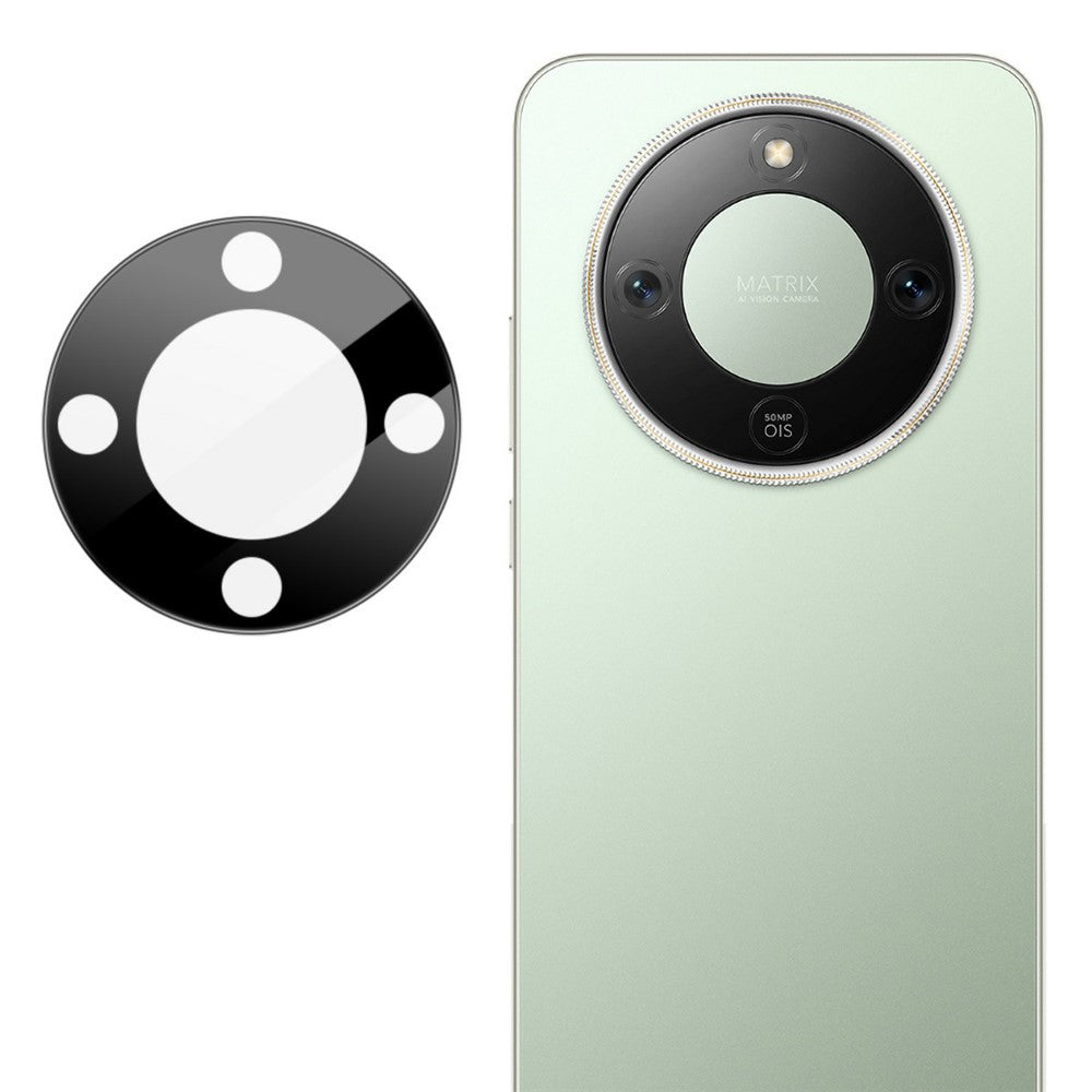 Protector de cámara trasera Techsuit para Honor Magic8 Lite, Cristal Templado, Negro