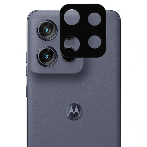 Protector de cámara trasera Techsuit para Motorola Moto G86, vidrio templado, negro
