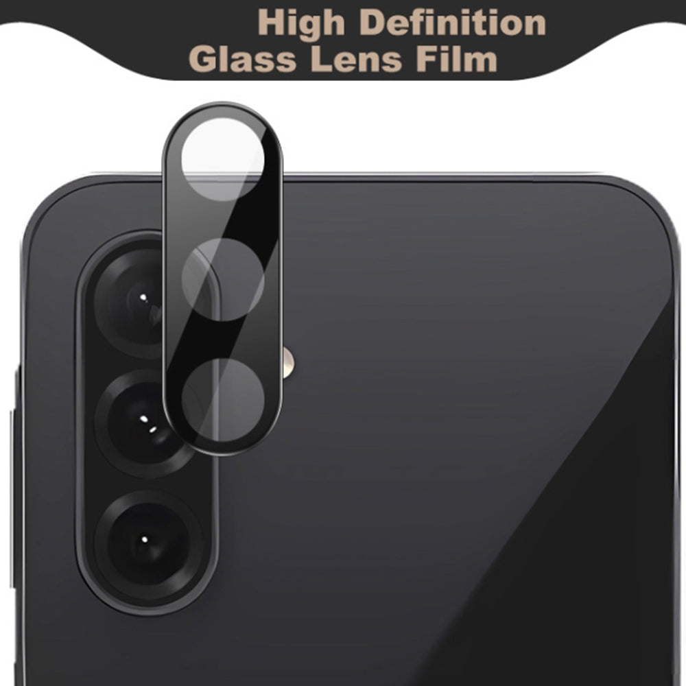 Protector de cámara trasera Techsuit para Samsung Galaxy A37 5G, Cristal Templado, Negro