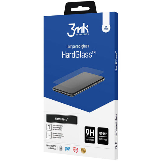 Screen Protector 3MK HardGlass Screen Protector for Samsung Galaxy A34 A346, Glass Protected, Full Glue