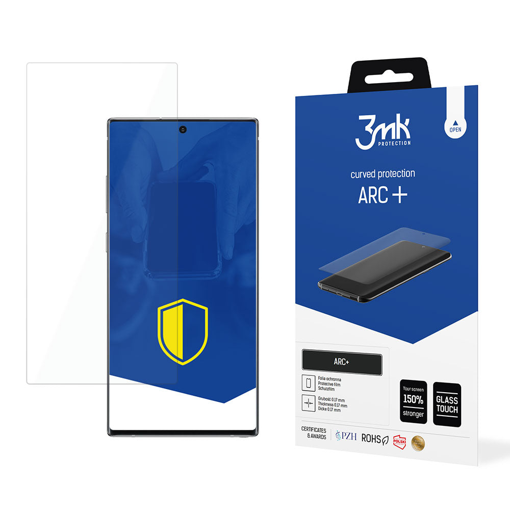 Protector de pantalla 3MK ARC+ para Samsung Galaxy Note 10+ N975, Plástico