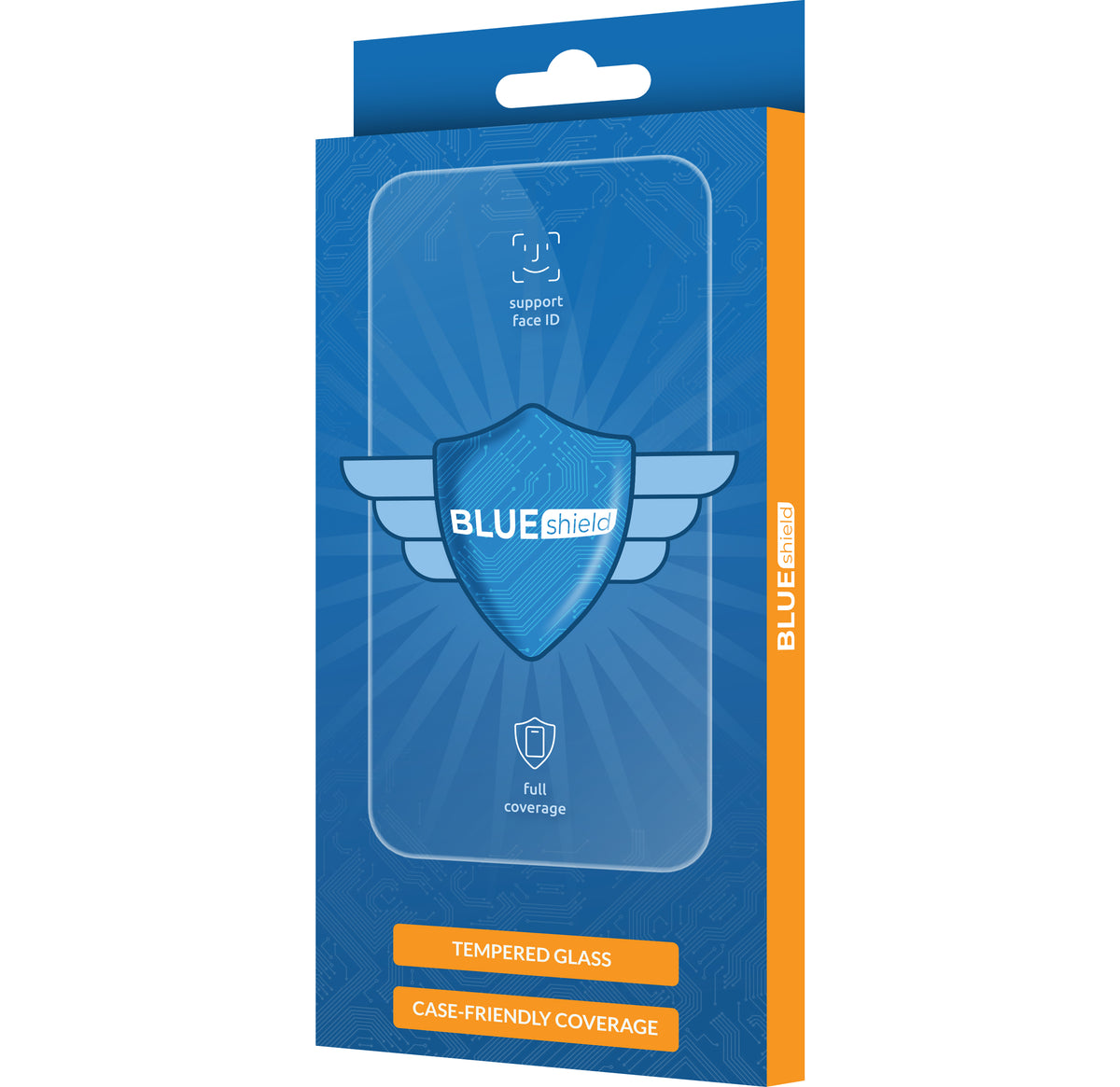 BLUE Shield Protector de Pantalla para Samsung Galaxy S23 S911 / S22 5G S901, Cristal Blindado, Pegado Completo, Apto para Fundas, Negro