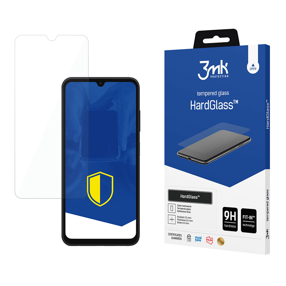 Protector de pantalla 3MK HardGlass para Samsung Galaxy A05s A057, vidrio templado, adhesivo completo