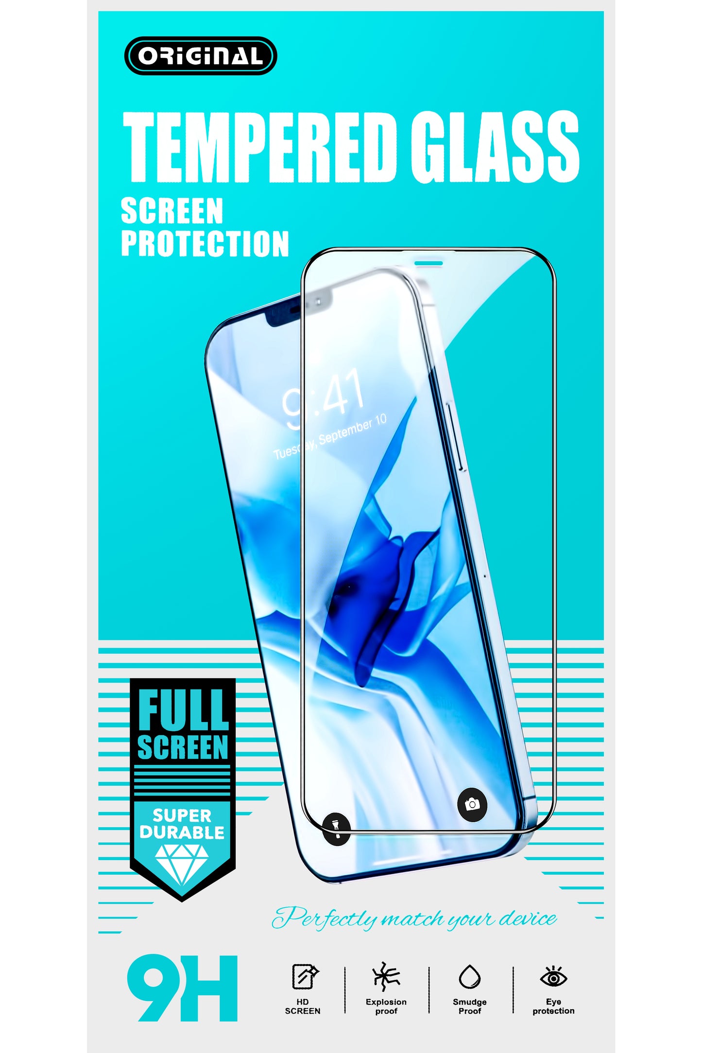 Película protectora de pantalla OEM para Samsung Galaxy A32 5G A326, Vidrio blindado, Pegamento completo, 21D, Negro