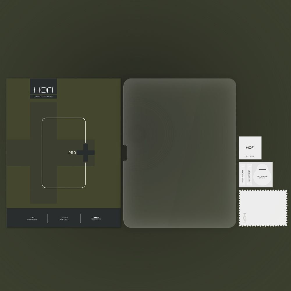 Protector de pantalla HOFI Glass PRO+ para Apple iPad Air 11 (2024), cristal blindado, pegado completo, 2.5D