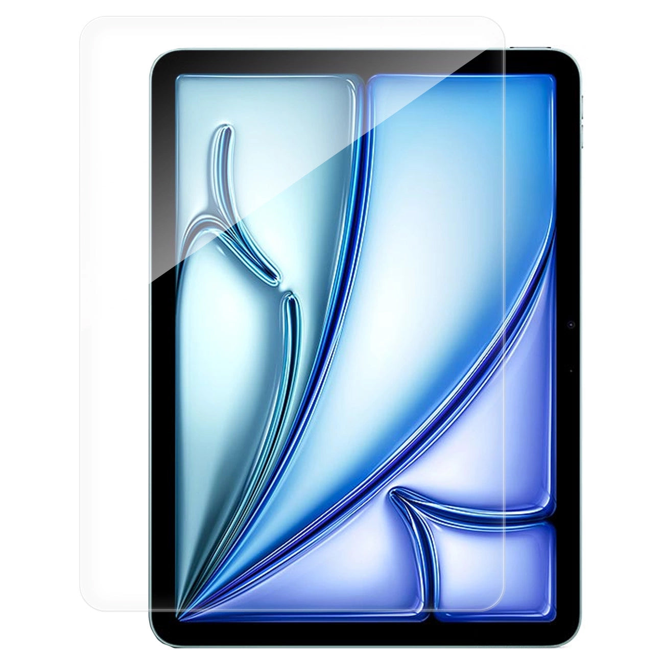 WZK Protector de pantalla para Apple iPad Air 13 (2024), protección de cristal, pegamento completo