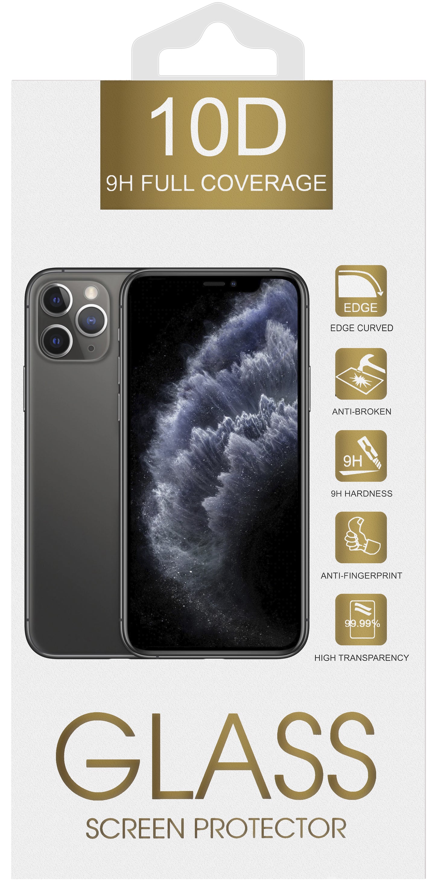 Protector de pantalla OEM para Samsung Galaxy A26 A266 / A16 5G A166 / A16 4G A165 / M16 M166, vidrio templado, adhesivo completo, 10D, negro