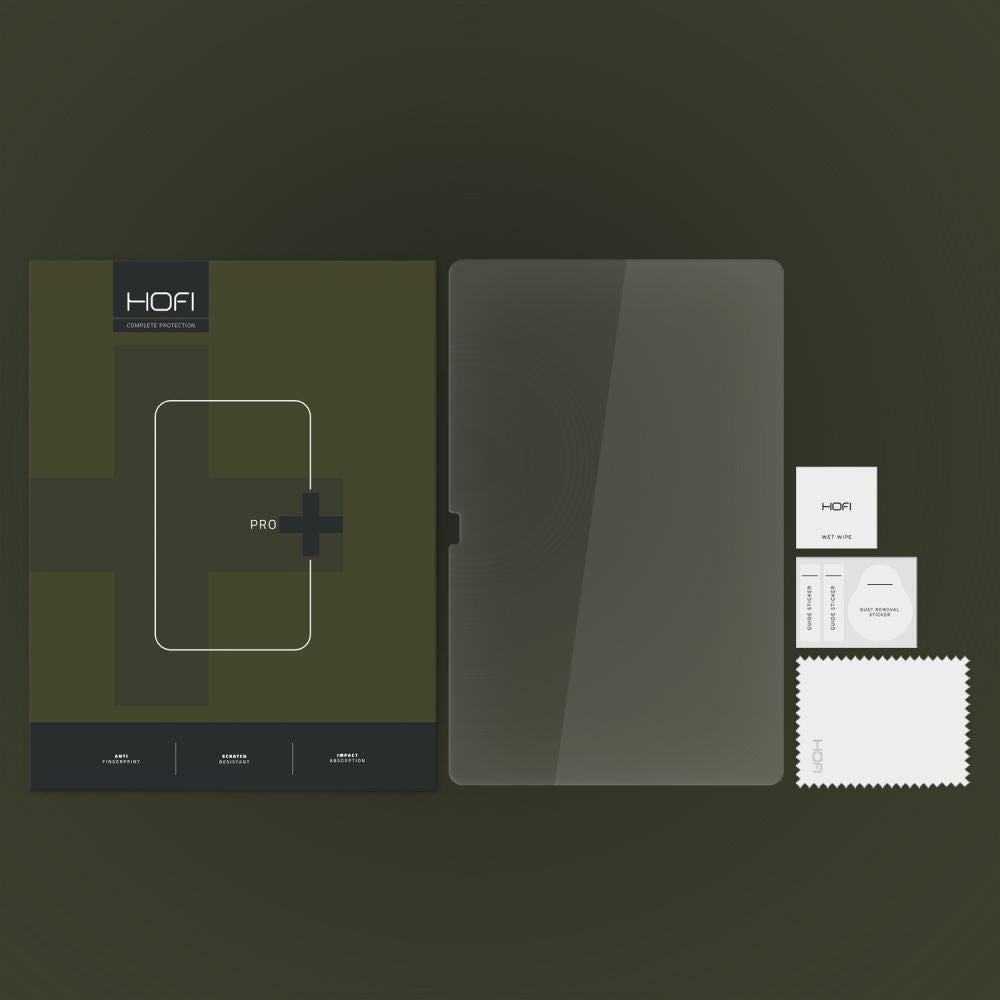 Protector de pantalla HOFI Glass PRO+ para Samsung Galaxy Tab S10+ / Tab S9+ / Tab S8+ / Tab S7 FE / Tab S7+, Vidrio templado, Adhesivo completo