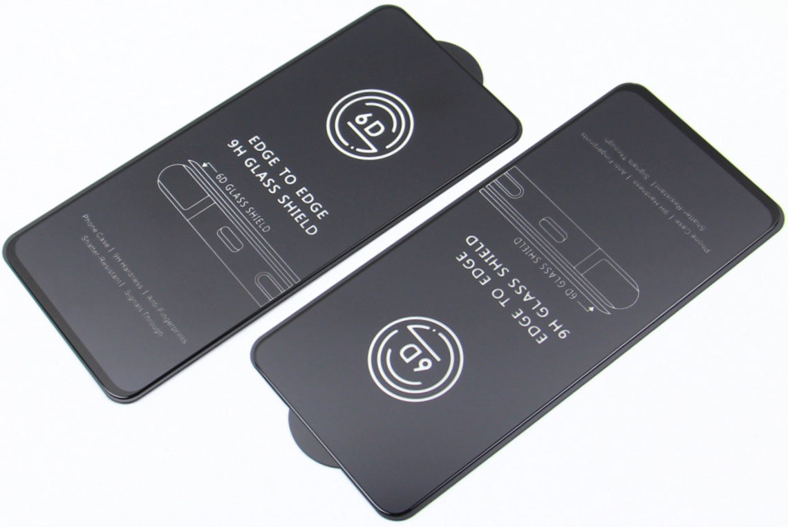 Protector de pantalla OEM para Apple iPhone 17e / 16e / 14 / 13 Pro, vidrio templado, adhesivo completo, set de 10 piezas, 6D, negro