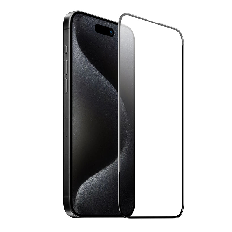 Protector de pantalla HOCO G16 para Apple iPhone 16 Pro Max, Cristal Templado, Full Glue, 5D, Negro.