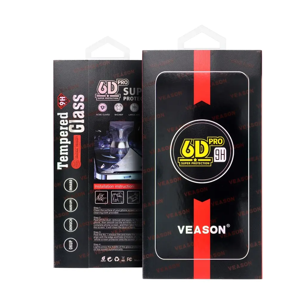 Protector de pantalla Veason PRO para Samsung Galaxy A56 A566 / A36 A366, vidrio templado, adhesivo completo, 6D, negro