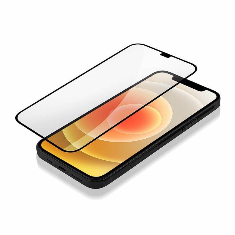 Protector de pantalla OEM OG Premium para Apple iPhone 11 / XR, vidrio templado, adhesivo completo, negro