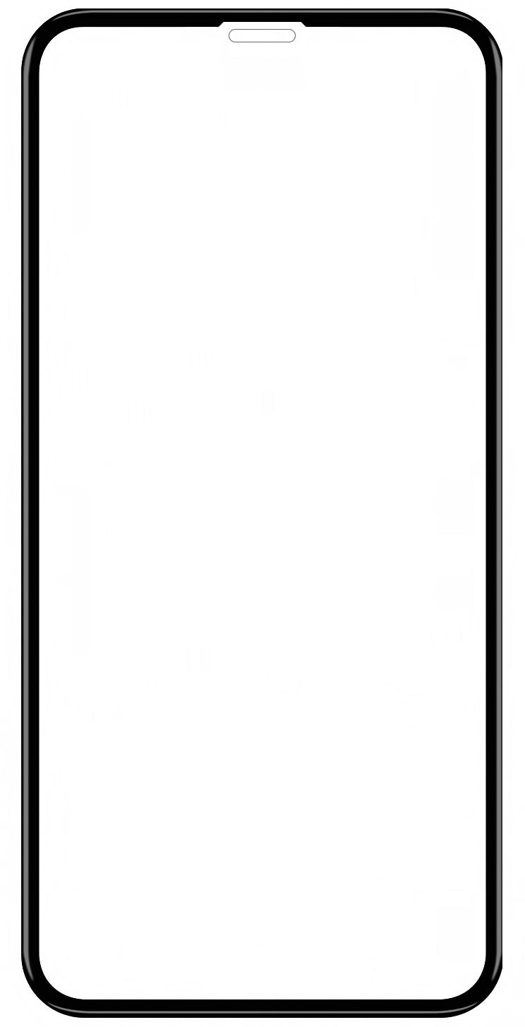 BLUE Shield Protector de pantalla para Apple iPhone 11 / XR, blindado de vidrio, pegamento completo, compatible con fundas, negro.