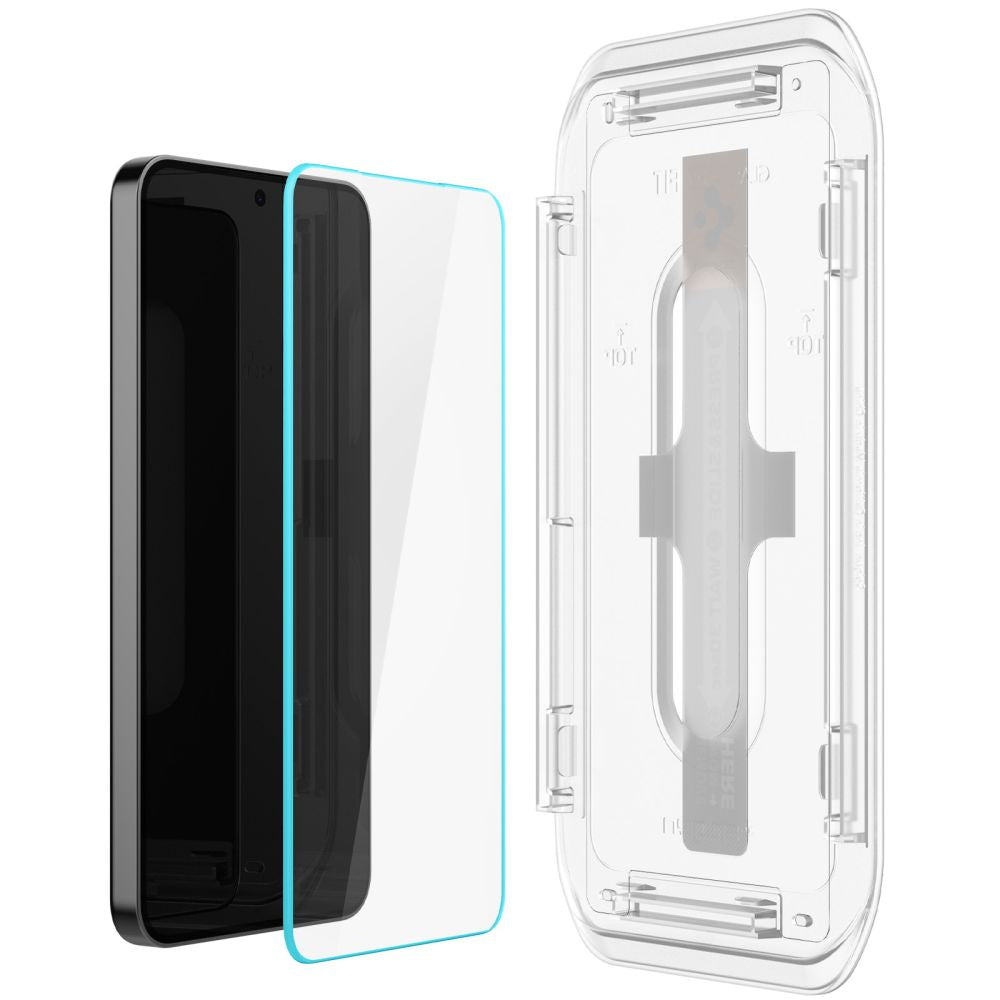 Protector de pantalla Spigen EZ FIT para Samsung Galaxy S25 S931 / S24 S921, Glass Protected, Full Glue, Set 2 piezas