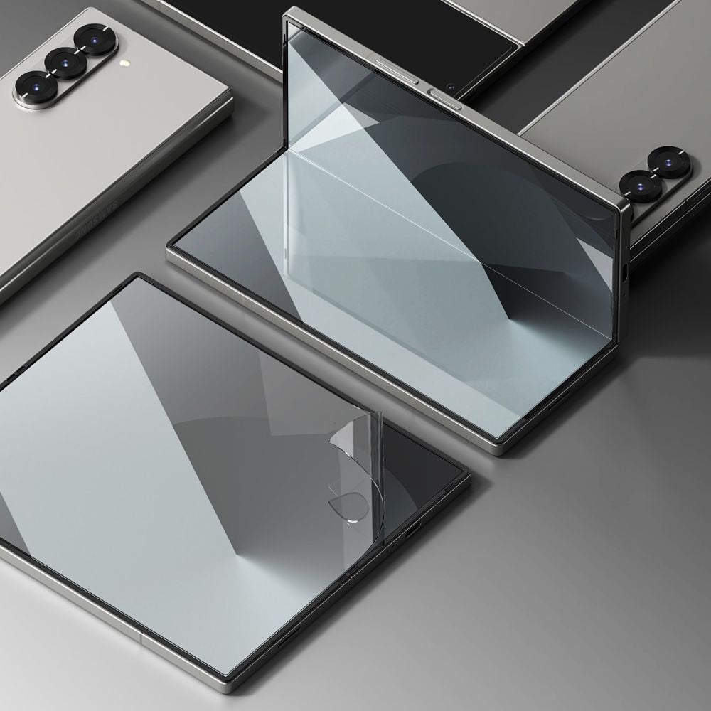 Protector de pantalla interior Ringke Dual Easy para Samsung Galaxy Z Fold6 F956, Plástico, Juego de 2 piezas
