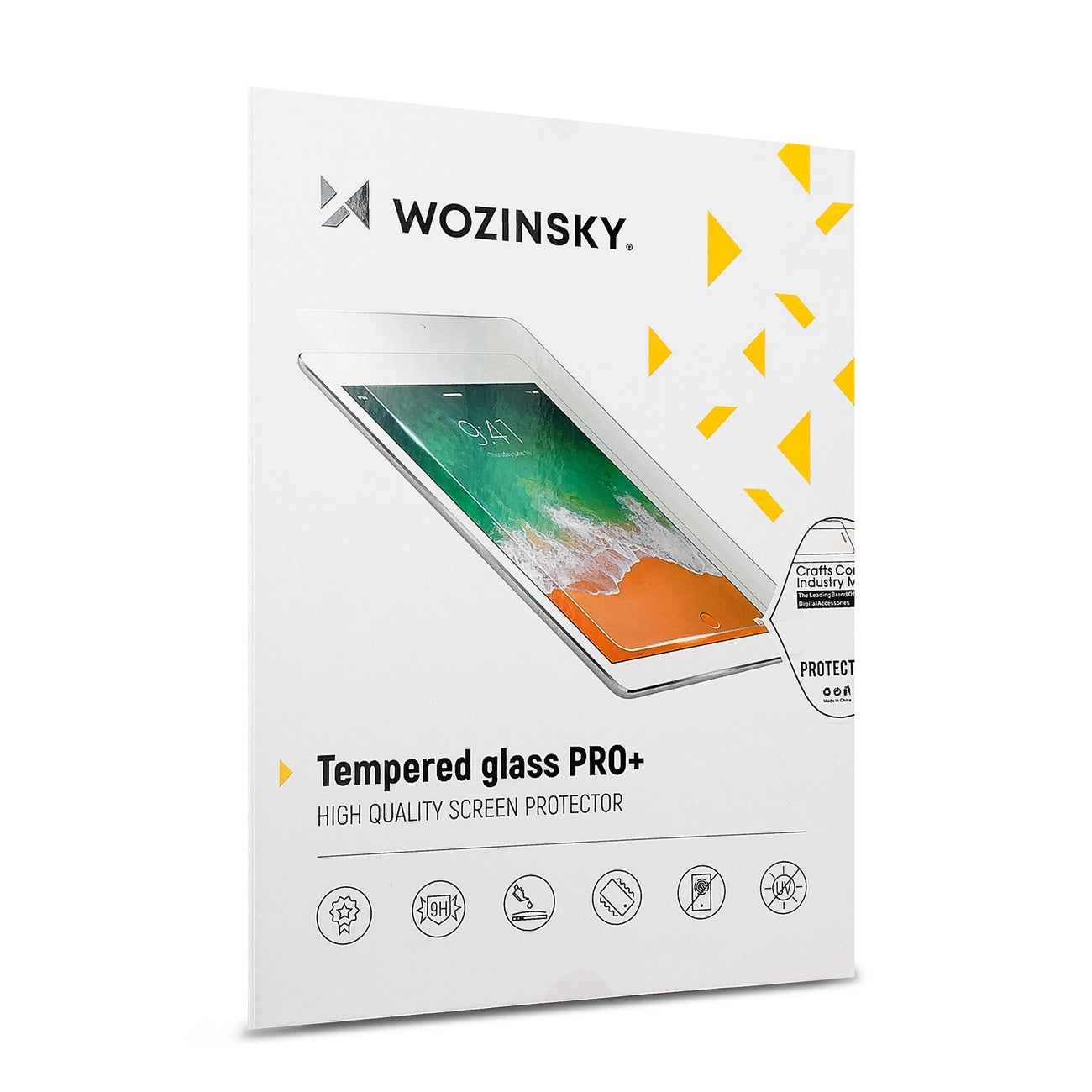 WZK Protector de pantalla para Apple iPad Air 13 (2024), protección de cristal, pegamento completo