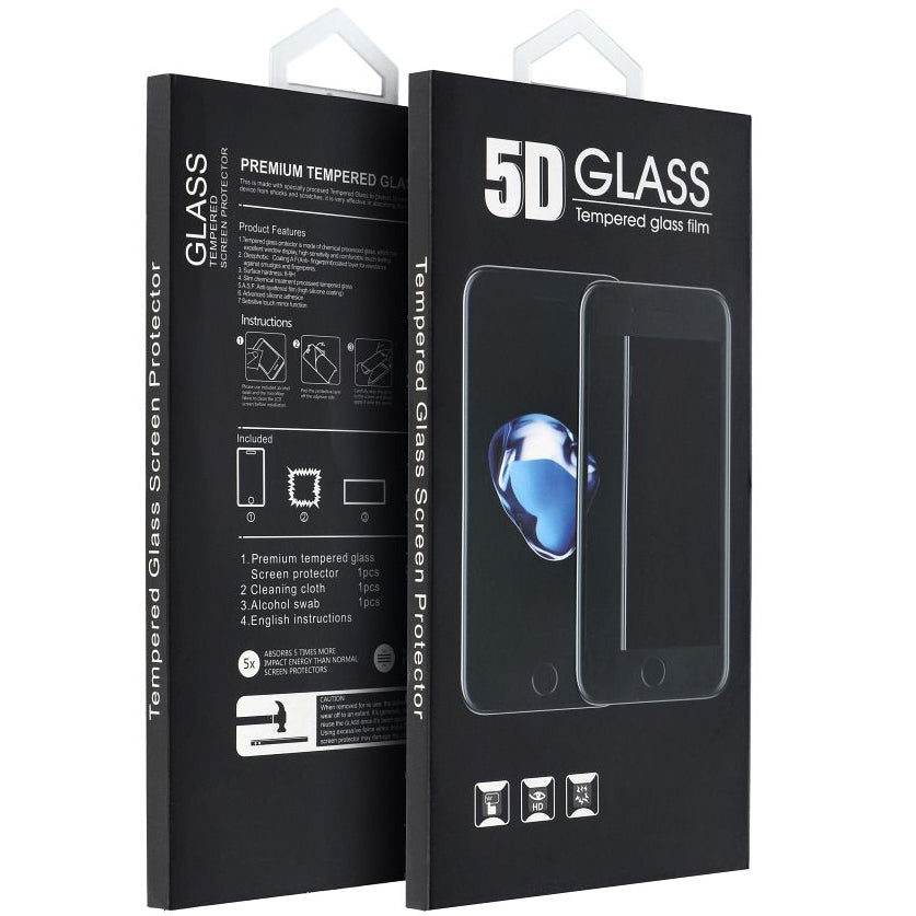 OEM Screen Protector for Apple iPhone 16 Pro Max, Shielded Glass, Full Glue, 5D, Black