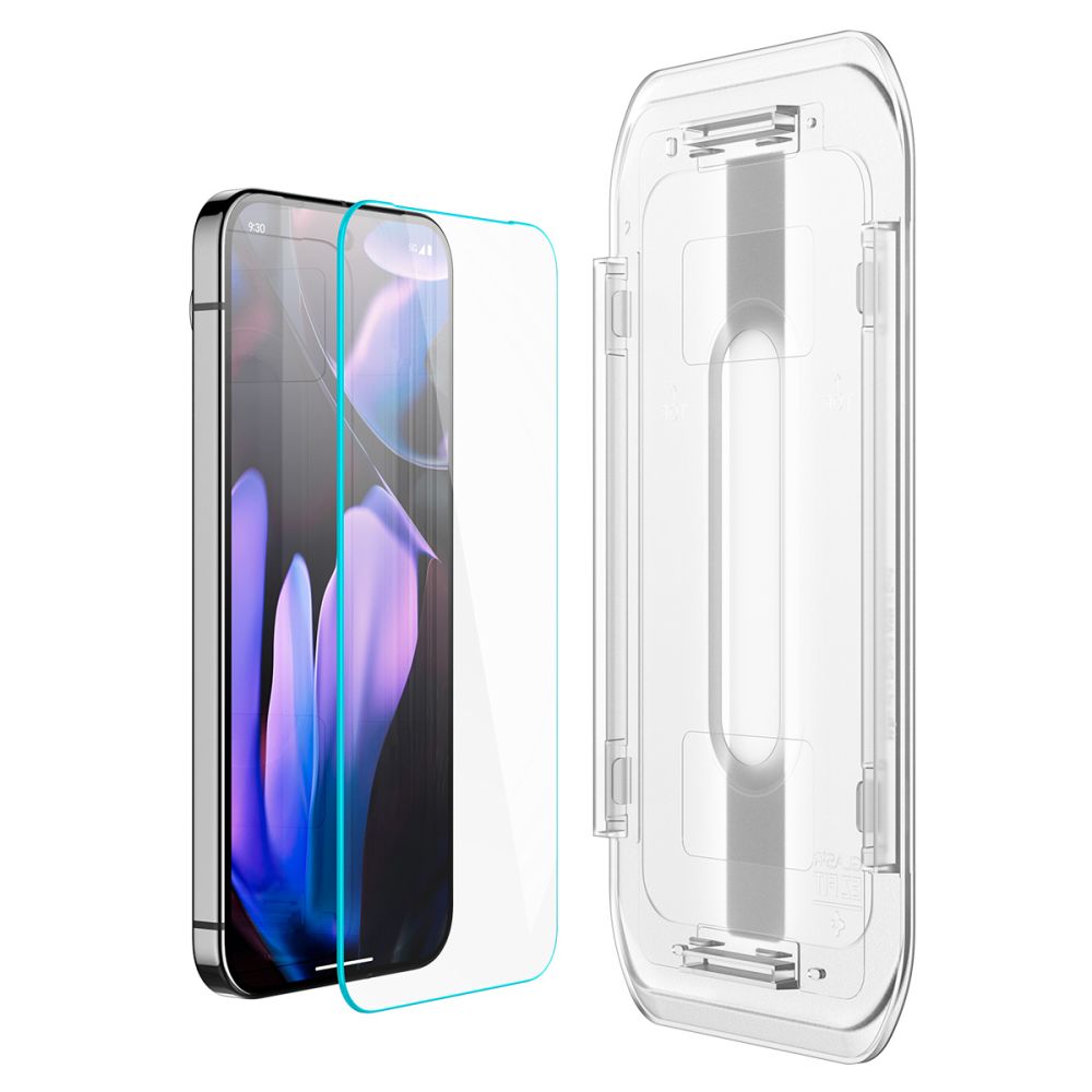 Protector de pantalla Spigen EZ FIT para Google Pixel 9 / 9 Pro, con protección de vidrio, pegamento completo, juego de 2 piezas, 2.5D AGL08442 AGL08442