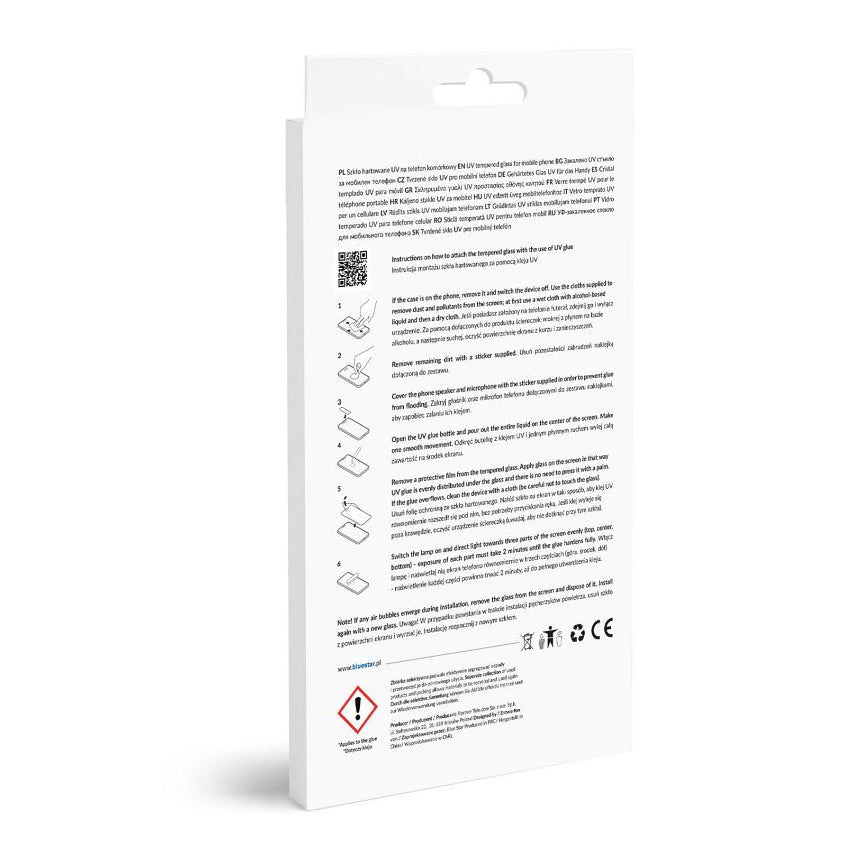 Blue Star Protector de Pantalla para Samsung Galaxy S22 Ultra 5G S908, Cristal Protector, Pegamento UV