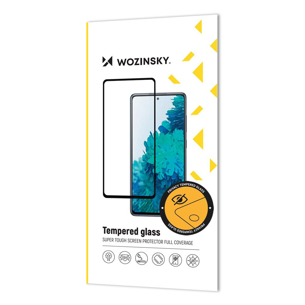Protector de pantalla Privacy WZK AntiSpy para Apple iPhone 16 Pro Max, vidrio templado, adhesivo completo