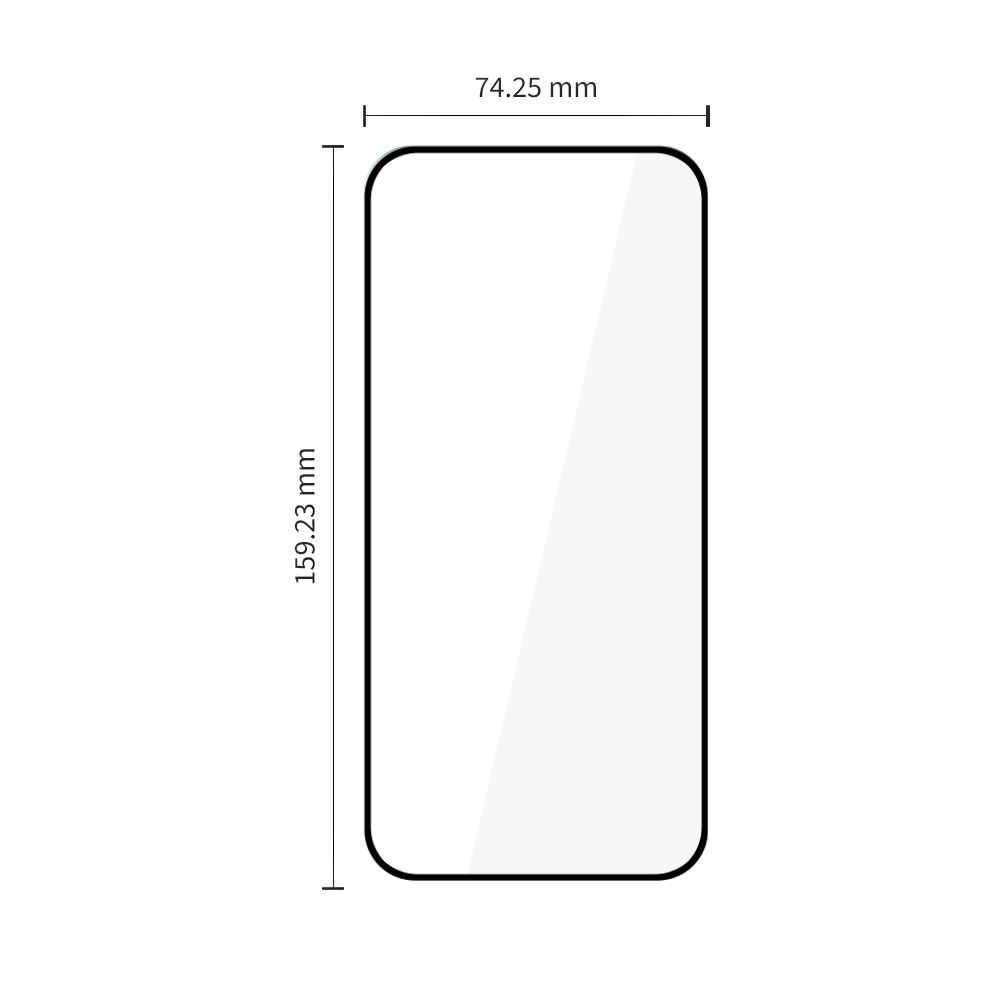 Protector de pantalla Tech-Protect FIT+ para Motorola Moto G77 / G67, vidrio templado, adhesivo completo, juego de 2 piezas, 2.5D, negro