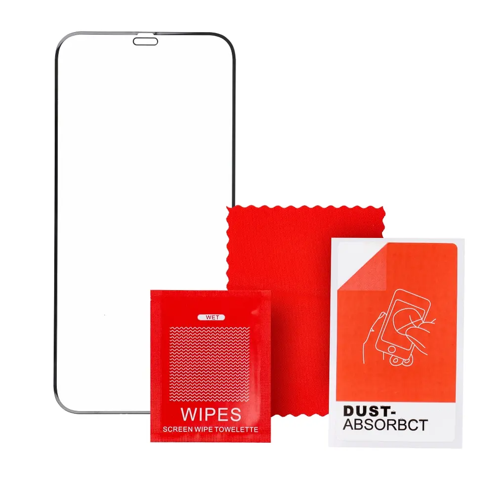 Protector de pantalla Veason PRO para Apple iPhone 17 / 16 Pro, vidrio templado, adhesivo completo, 6D, negro