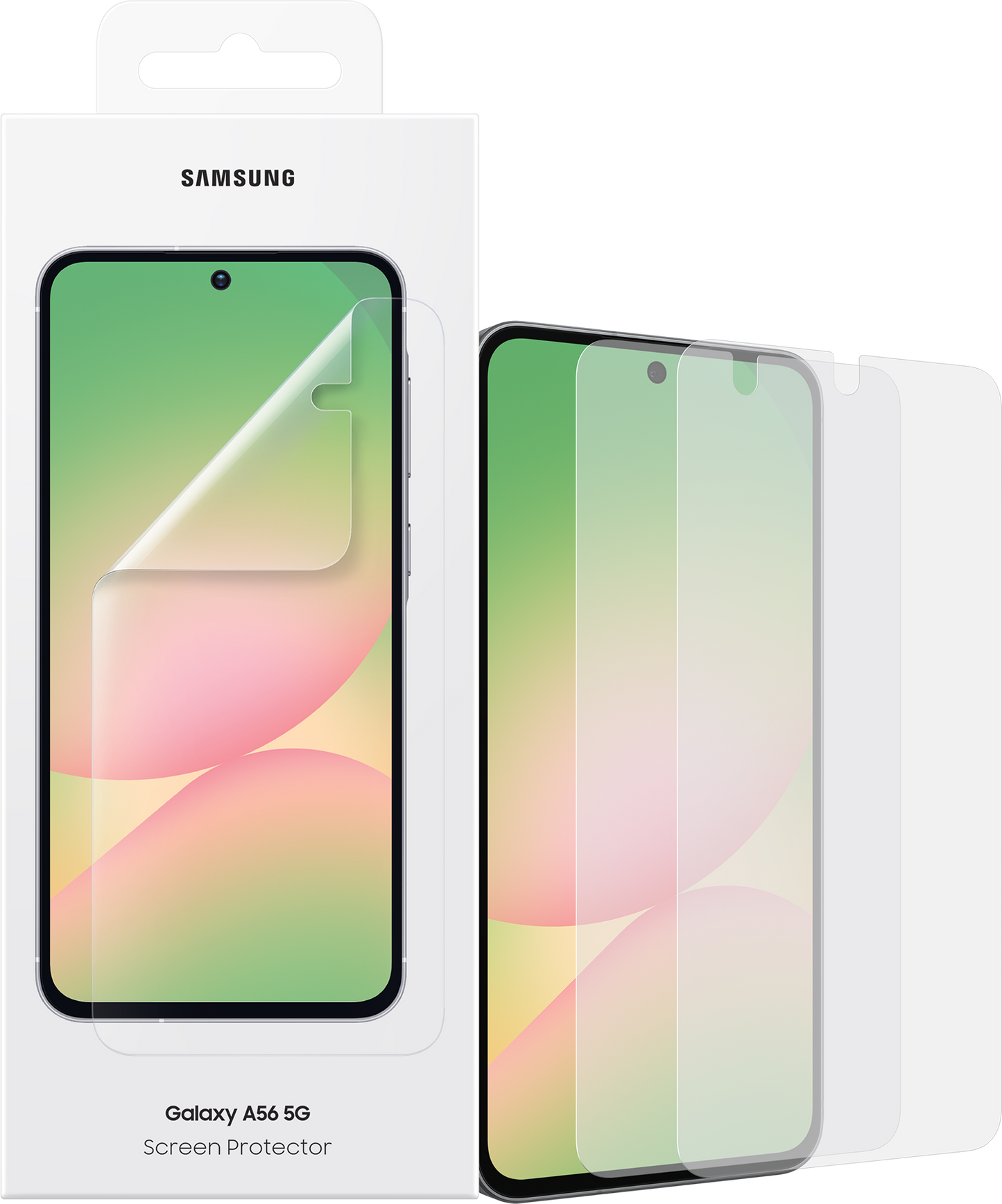 Protector de pantalla para Samsung Galaxy A56 A566, plástico, juego de 2 piezas EF-UA566CTEGWW