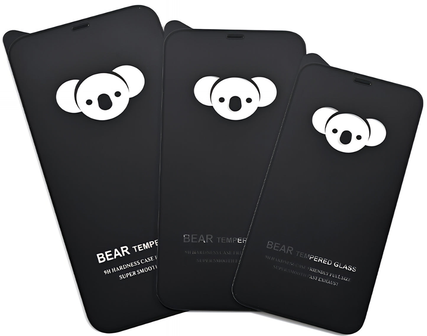 Protector de pantalla Bear HD para Apple iPhone 17 Air, vidrio templado, adhesivo completo, negro