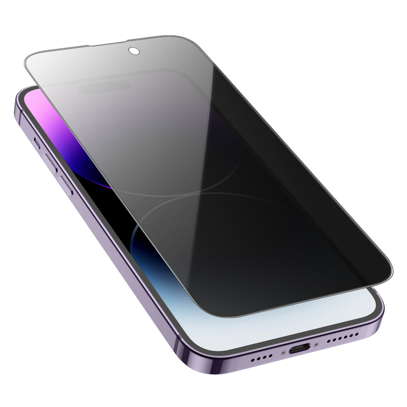 Protector de pantalla Privacy HOCO G15 para Apple iPhone 14 Pro Max, Cristal Templado, Full Glue, 5D