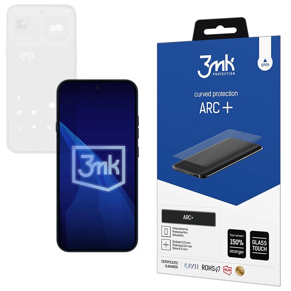 Protector de pantalla 3MK ARC+ para Nothing Phone (4a) Pro, plástico