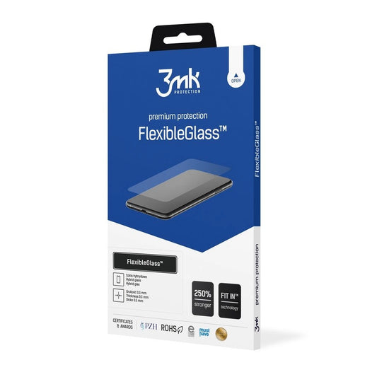 Protector de pantalla 3MK FlexibleGlass para Motorola Edge 70 Max, Vidrio Flexible, Pegamento Completo