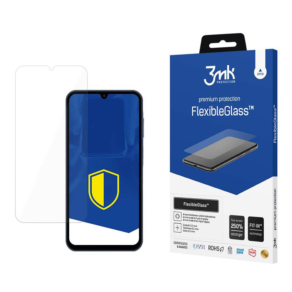 Protector de pantalla 3MK FlexibleGlass para Samsung Galaxy A15 5G A156 / A15 A155, Cristal Flexible, Adhesivo Completo