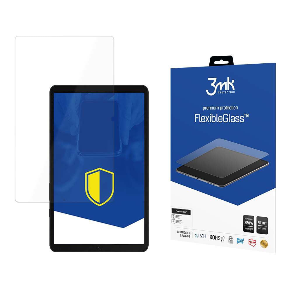 Protector de pantalla 3MK FlexibleGlass para Samsung Galaxy Tab A11+ / Tab A9+, Vidrio Flexible, Pegamento Completo