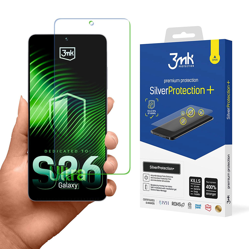 3MK Silver Protect+ Screen Protector for Samsung Galaxy S26 Ultra S948, Plastic