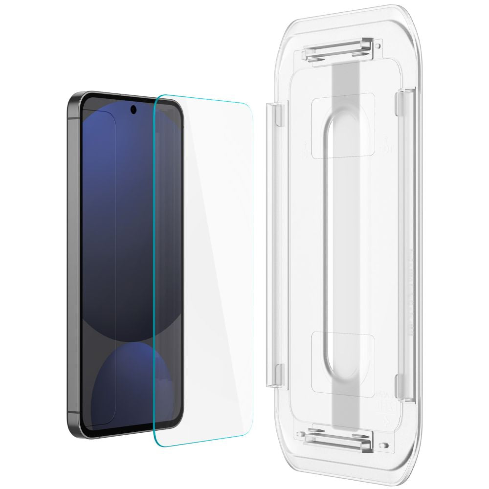 Spigen EZ FIT Protector de Pantalla para Samsung Galaxy S24 FE S721, Cristal Protegido, Pegamento Completo, Set 2 piezas AGL08729