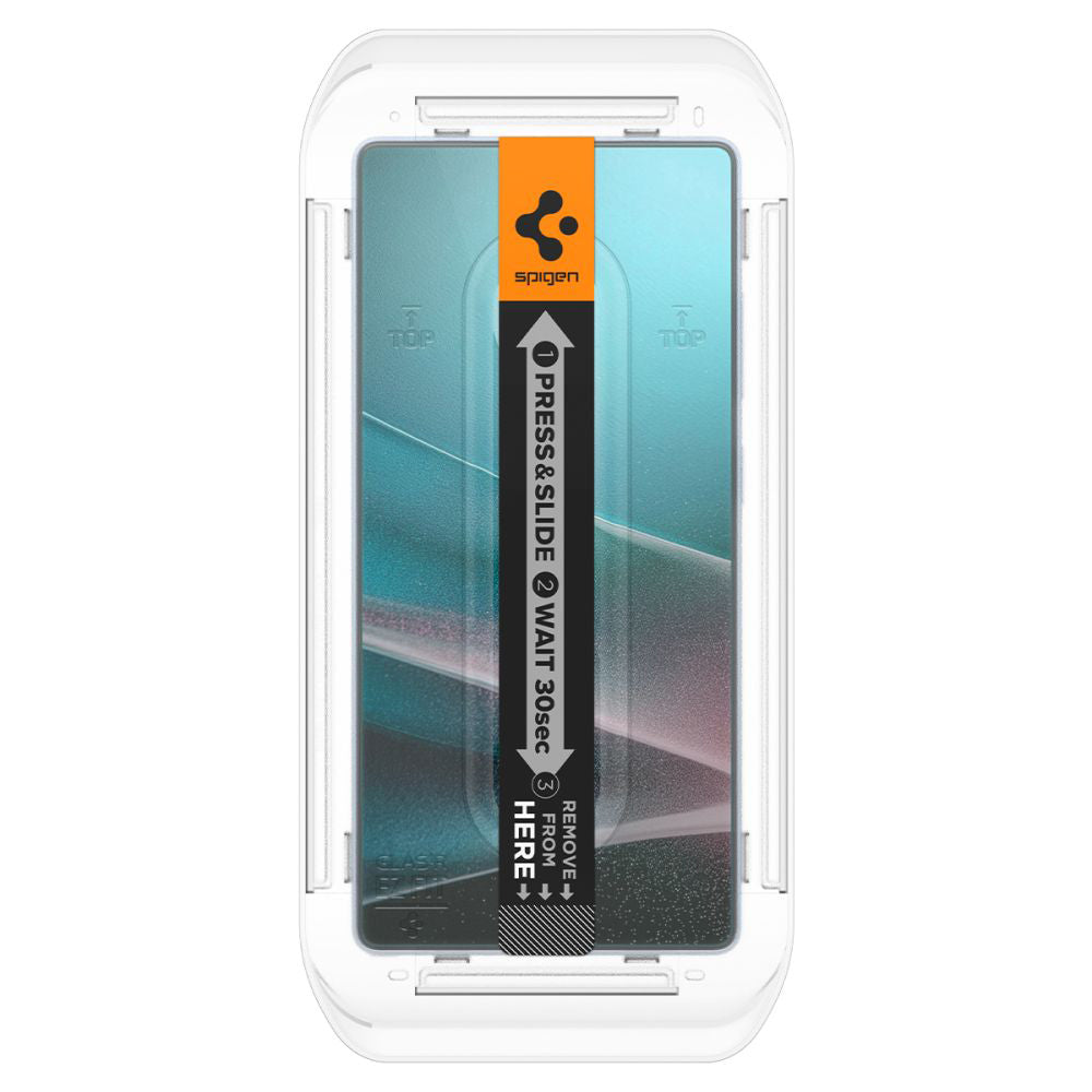Protector de pantalla Privacy Spigen GlastR EZ FIT HD para Samsung Galaxy S25 Ultra S938, vidrio templado, adhesivo completo, set de 2 piezas AGL09335