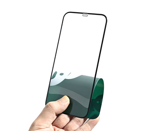 Protector de pantalla Bear Super Hard para Apple iPhone 17, vidrio templado, adhesivo completo, 3D, negro