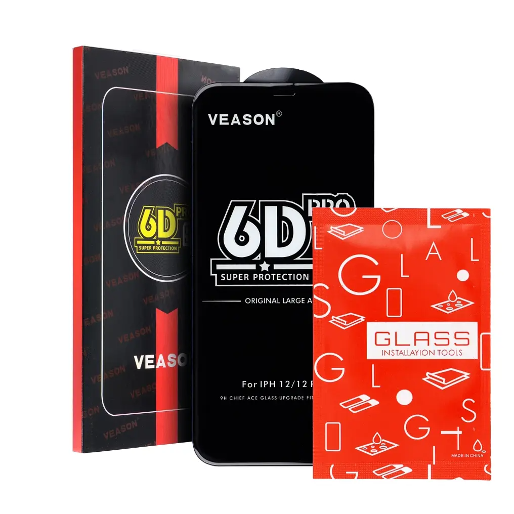 Protector de pantalla Veason PRO para Samsung Galaxy A56 A566 / A36 A366, vidrio templado, adhesivo completo, 6D, negro