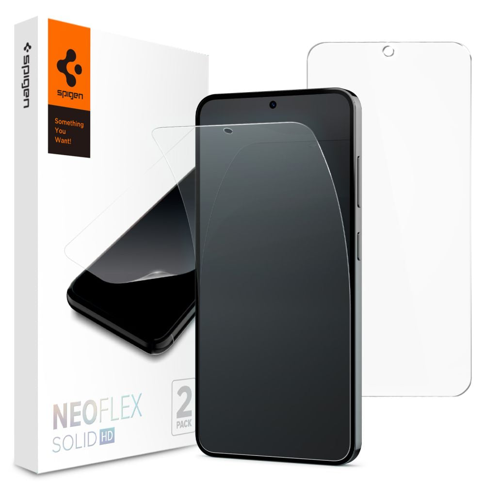 Protector de pantalla Spigen Neo Flex para Samsung Galaxy S24 S921, Plástico, Set de 2 piezas AFL07439