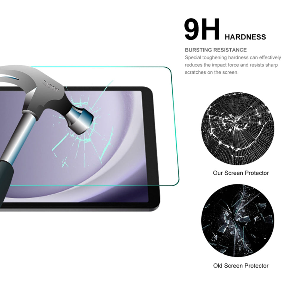Protector de pantalla Lito Classic para Samsung Galaxy Tab A11 / Tab A9, vidrio templado, adhesivo completo, 2.5D