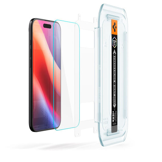 Protector de pantalla Spigen GlastR EZ FIT para Apple iPhone 17 Air, Cristal Templado, Full Glue, Set de 2 piezas
