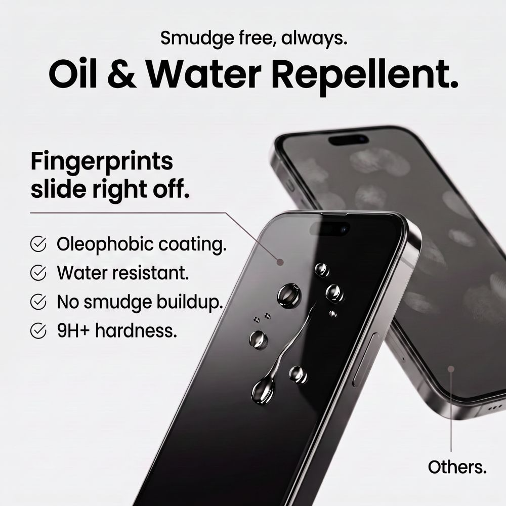 Protector de pantalla Tech-Protect OneTouch para Apple iPhone 18 Pro / 17 Pro, vidrio templado, adhesivo completo, set de 2 piezas