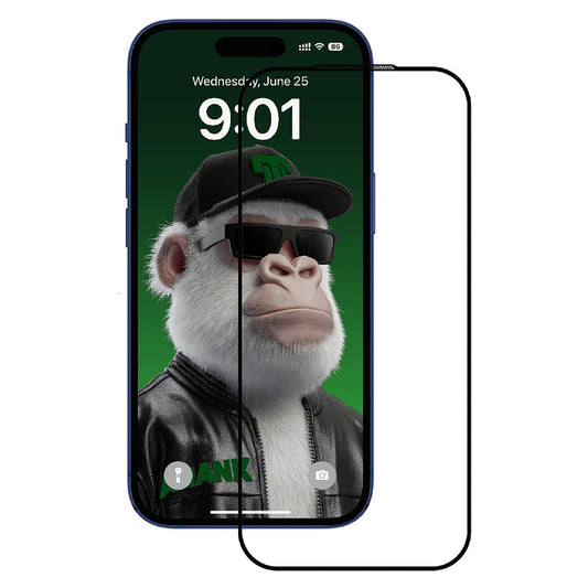 Protector de pantalla Anank 10X Reinforced CG para Apple iPhone 17 Pro, Cristal Templado, Full Glue, 2.5D, Negro