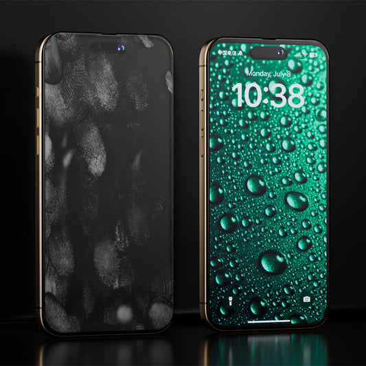 Protector de pantalla Anank 3X Reforzado Invisible para Apple iPhone 16 Pro Max, Vidrio Templado, Pegamento Completo, 3D, Negro