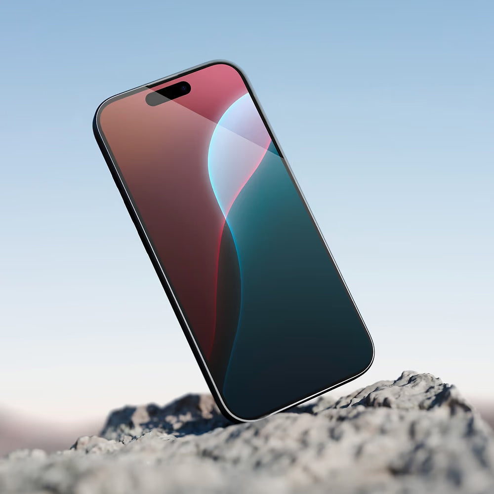 Anank 5X Reinforced Invisible Screen Protector for Apple iPhone 17 Pro, Tempered Glass, Full Glue, 3D, Black