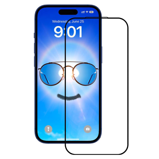 Protector de pantalla Anank Anti Reflection para Apple iPhone 17 Pro Max, Cristal Templado, Full Glue, 2.5D, Negro