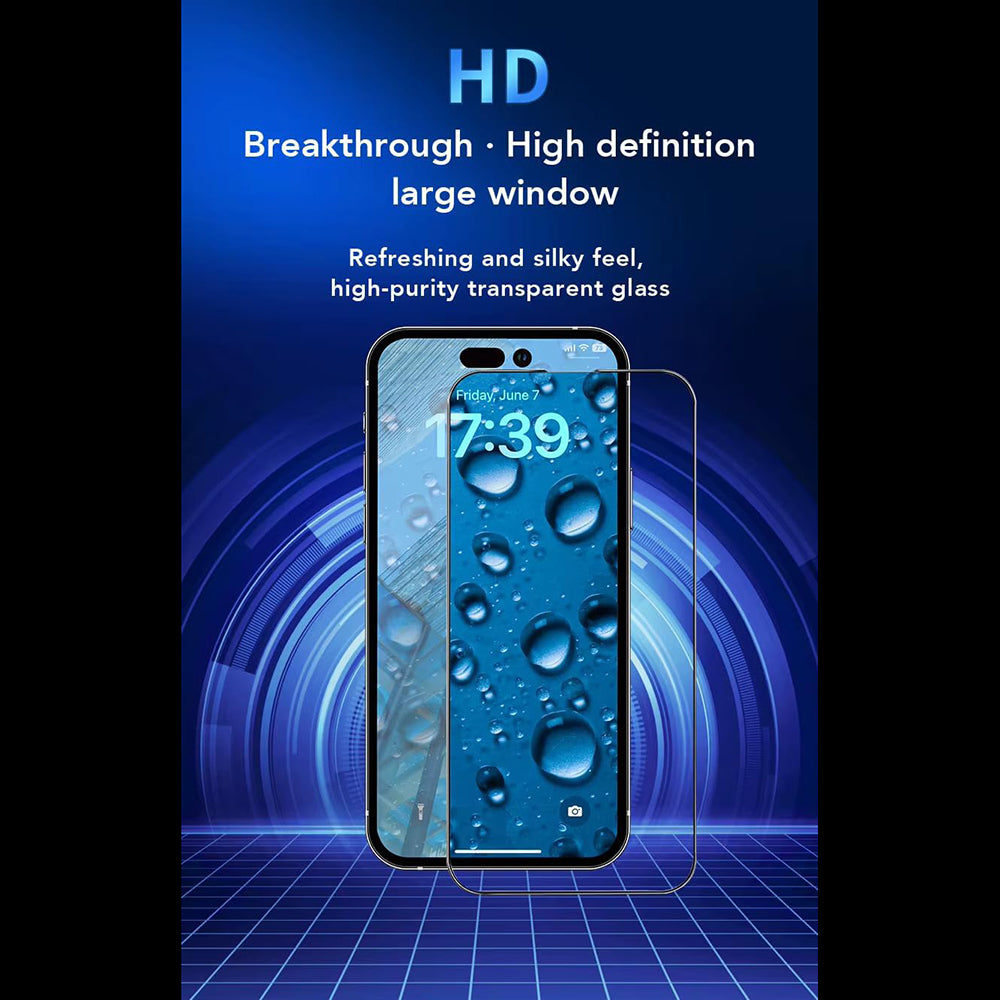 Protector de pantalla Anank para Apple iPhone 17, Cristal Templado, Full Glue, 2.5D, Negro
